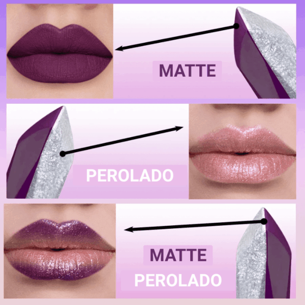Batom Diamante 2 em 1 - Um só batom, dois acabamentos deslumbrantes - Imagem 8