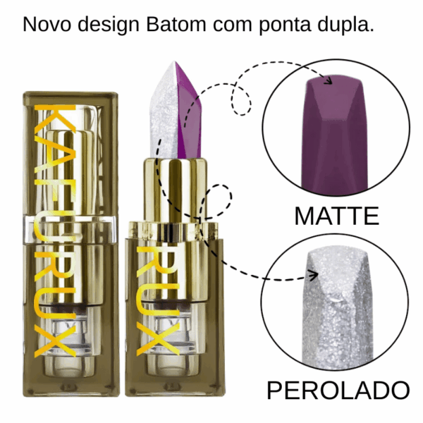 Batom Diamante 2 em 1 - Um só batom, dois acabamentos deslumbrantes - Imagem 12