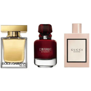 Combo 3 Miniaturas - The One By Dolce Gabbana + L'Interdit Rouge + Gucci Bloom
