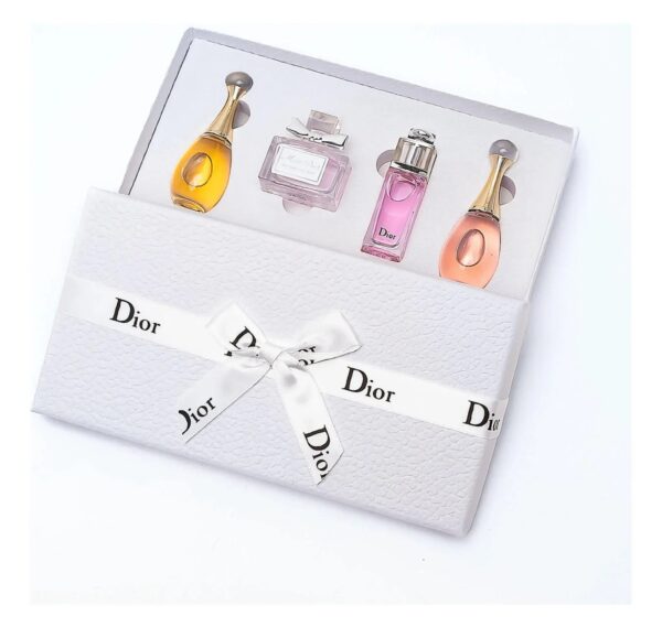 Kit 4 Mini Perfumes Dior 5ml J'adore + Miss Dior Blomming Bouquet + Dior Addict + J'adore Edt Com Sacola Original - Imagem 3