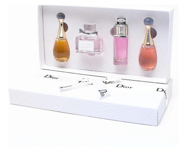 Kit 4 Mini Perfumes Dior 5ml J'adore + Miss Dior Blomming Bouquet + Dior Addict + J'adore Edt Com Sacola Original - Imagem 2