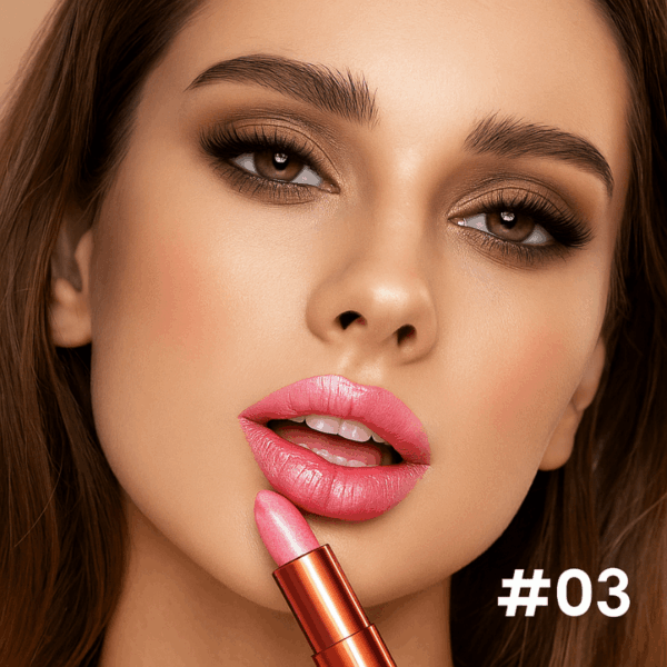 Velvet Glow Lipstick Shine - Brilho Sofisticado e Cor Intensa Que Valoriza Seus Lábios. - Imagem 9
